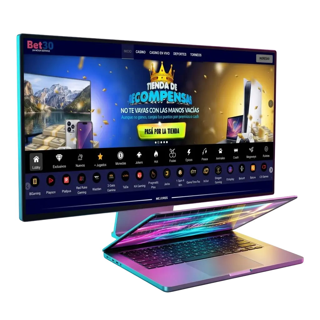 Plataforma Bet30 Argentina con apuestas deportivas en fútbol, básquet y casino online con tragamonedas y ruleta en vivo